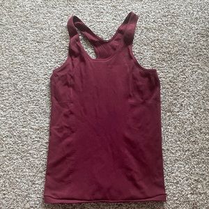 Size 6 burgundy Lululemon tank